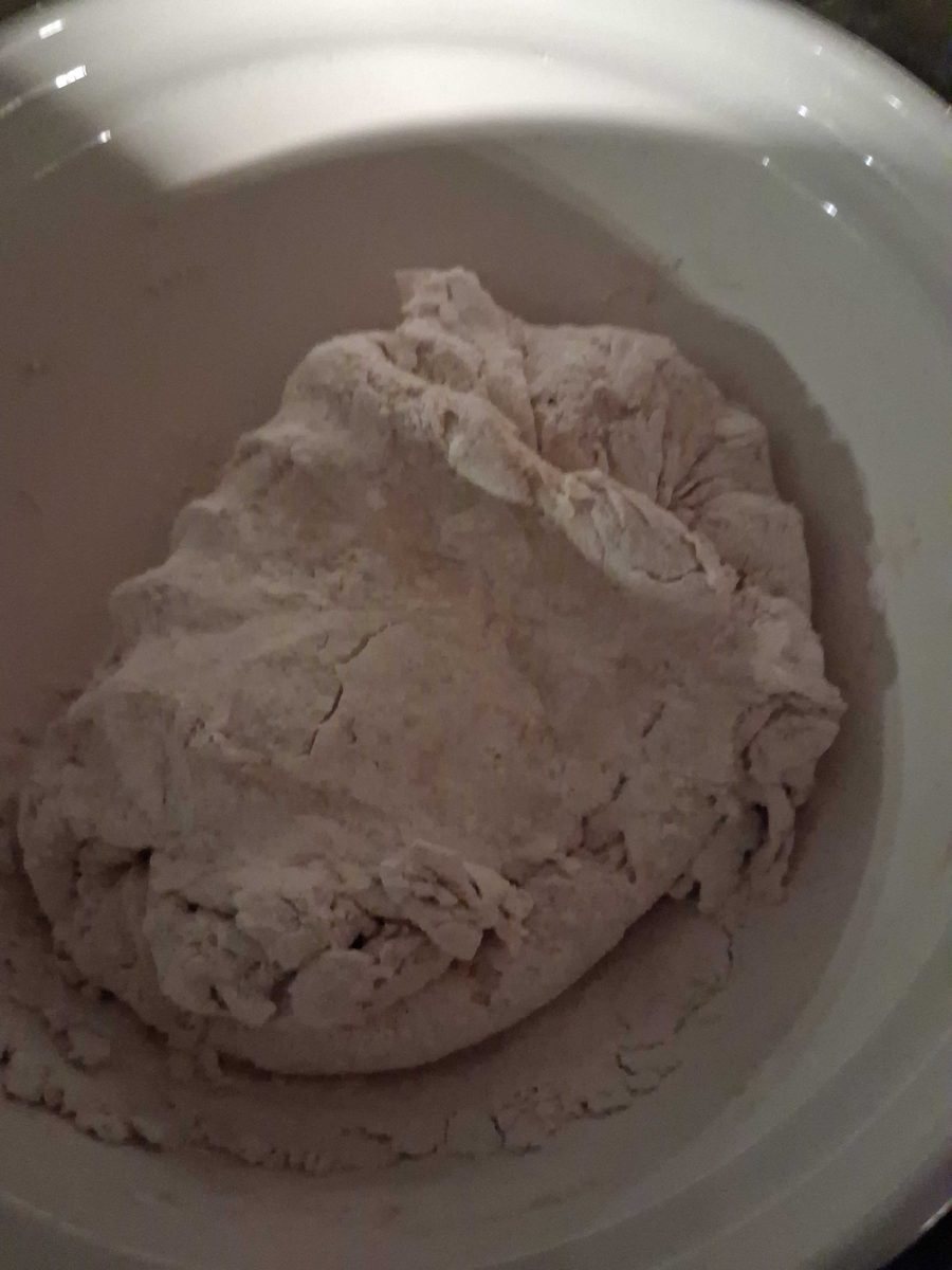 Rough ball after hand mix