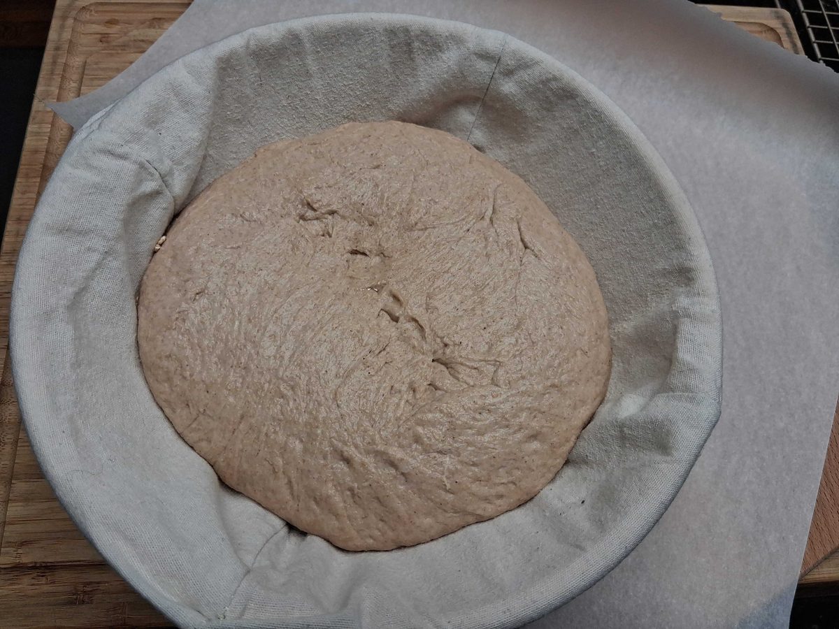 First loaf, ready for parchment