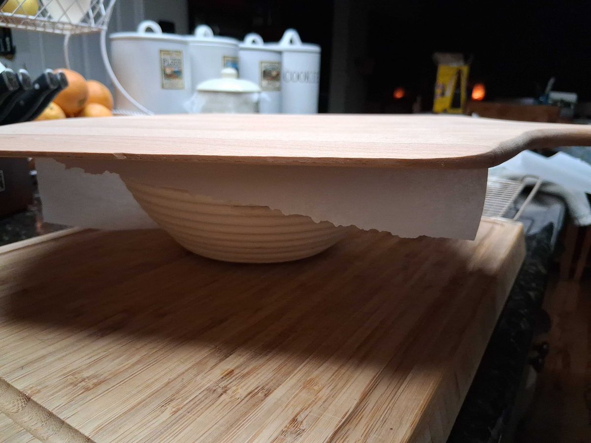 Peel on top, just before the flip