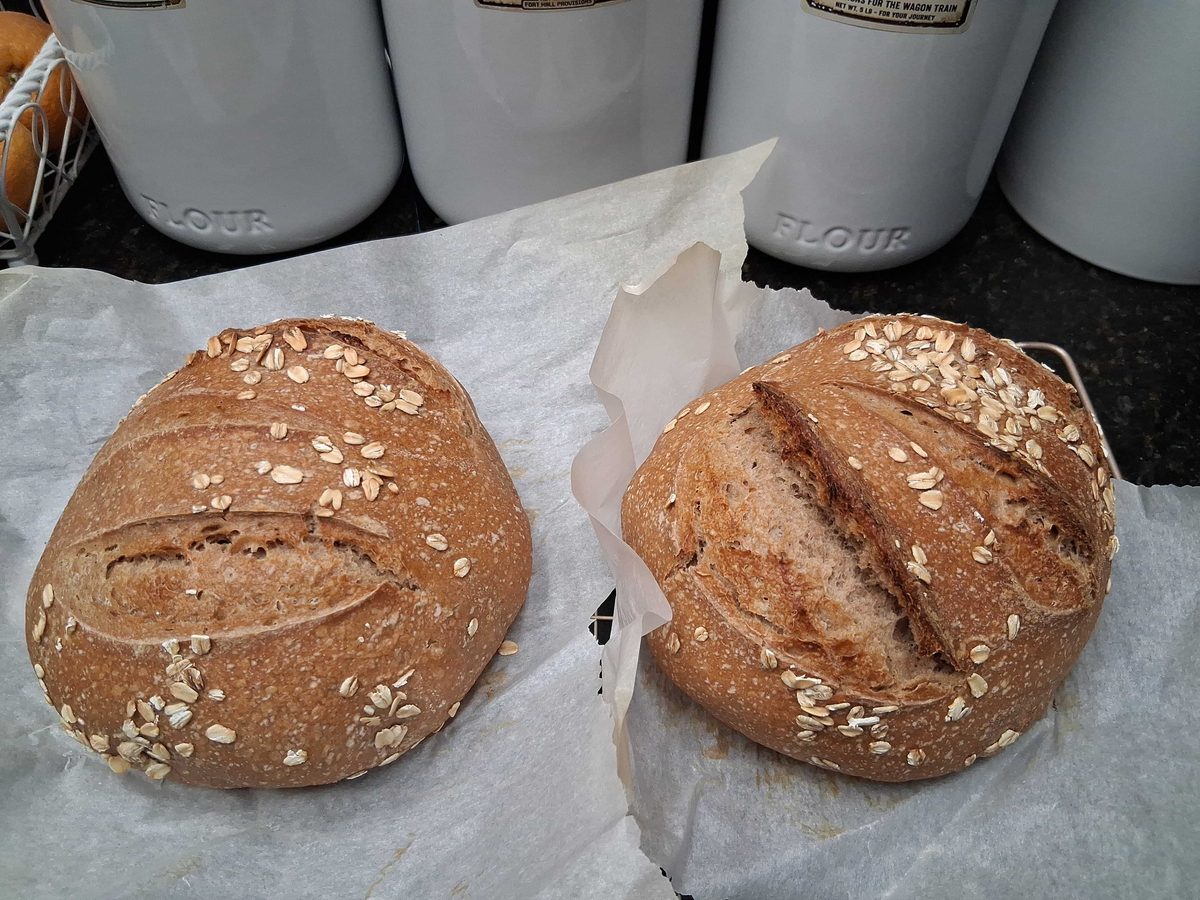 Both loaves — finished